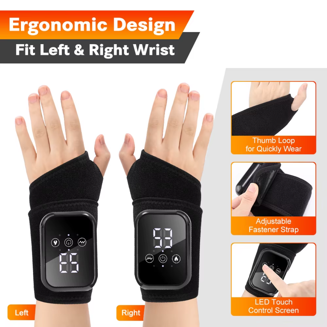 Heated Wrist Wrap with Vibration Massage