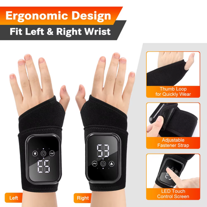 Heated Wrist Wrap with Vibration Massage